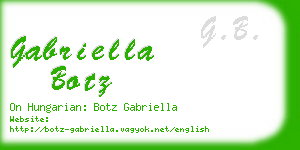 gabriella botz business card